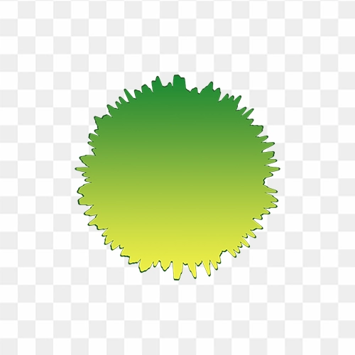 Offer sticker Green and yellow gradient transparent HD PNG